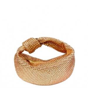 NEW ACCESSORY CONCIERGE bling hattie bag in gold